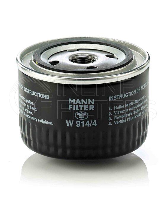 Mann W 914/4. Lube Filter Product – Brand Specific Mann – Spin On Product Spin on lube filter Filter Removal Tool FMH-LS9 Removal Tool Kit FMH-LSK01-9