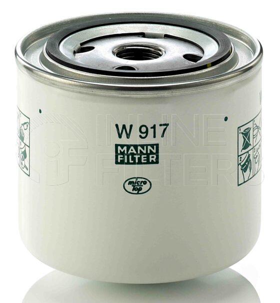 Mann W 917. Filter Type: Hydraulic. Transmission.