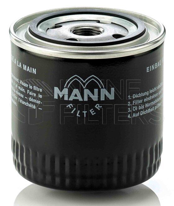 Mann W 920/17. FILTER-Lube(Brand Specific) Product – Brand Specific Mann – Spin On Product Spin on lube filter Filter Removal Tool FMH-LS9 Removal Tool Kit FMH-LSK01-9