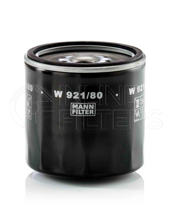 Mann W 921/80. Filter Type: Lube.