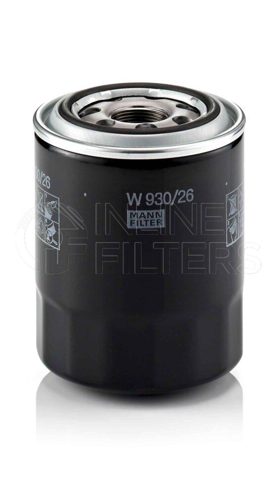 Mann W 930/26. Filter Type: Lube.