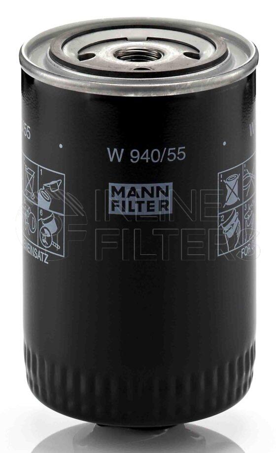 Mann W 940/55. Filter Type: Lube.