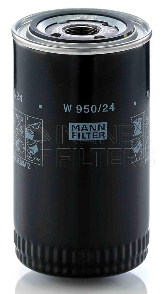 Mann W 950/24. Filter Type: Lube.