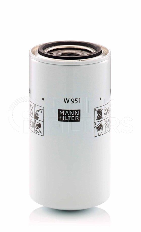 Mann W 951. Filter Type: Lube.