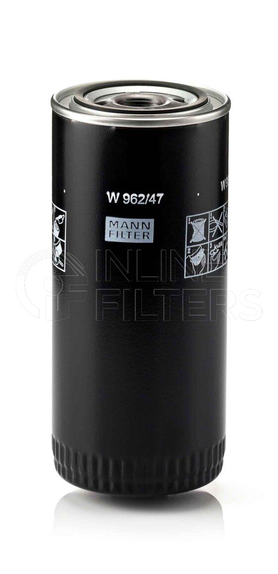 Mann W 962/47. Filter Type: Lube.