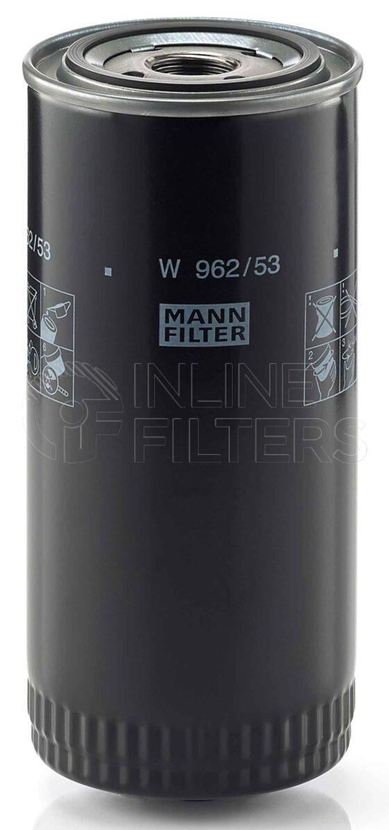 Mann W 962/53. Filter Type: Lube.