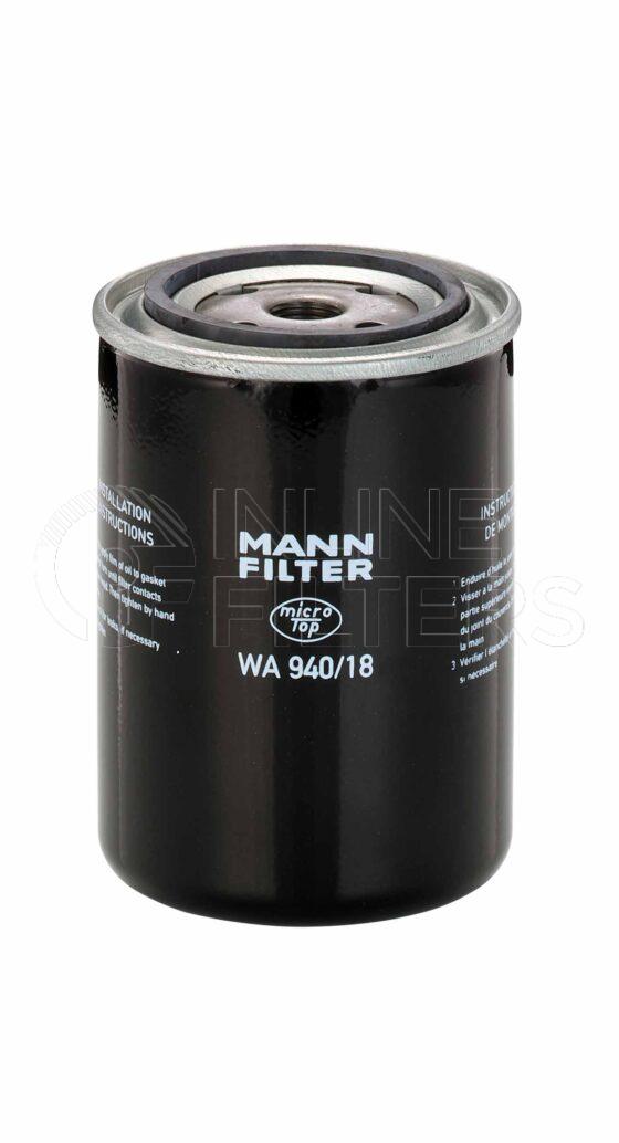 Mann WA 940/18. Filter Type: Water. Coolant Liquid.