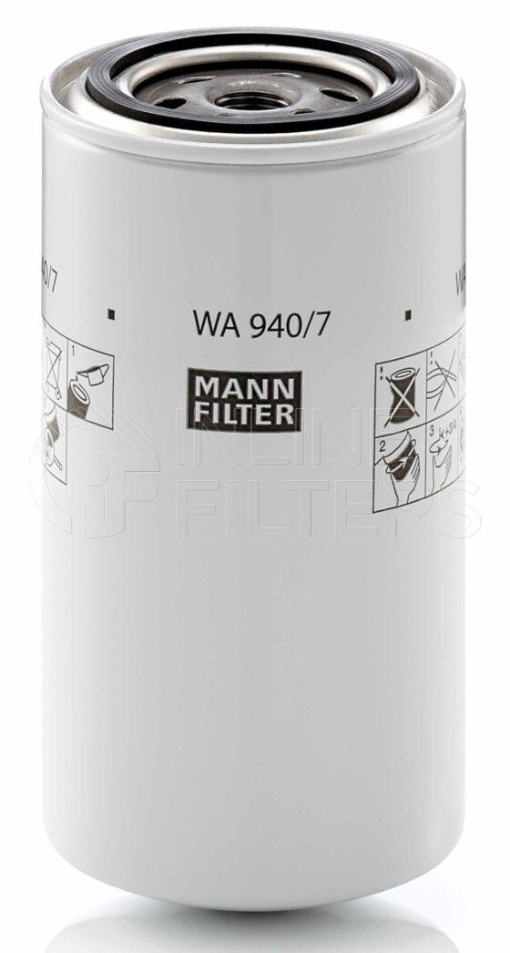 Mann WA 940/7. Filter Type: Water. Coolant Liquid.