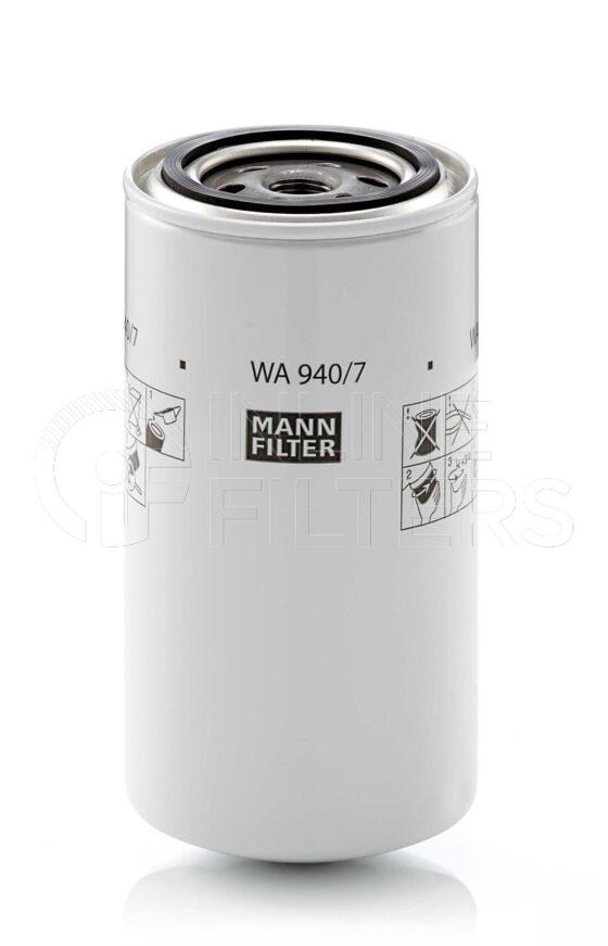 Mann WA 940/7. Filter Type: Water. Coolant Liquid.