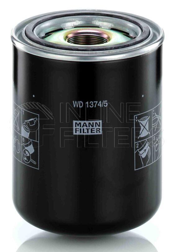 Mann WD 1374/5. Filter Type: Lube.