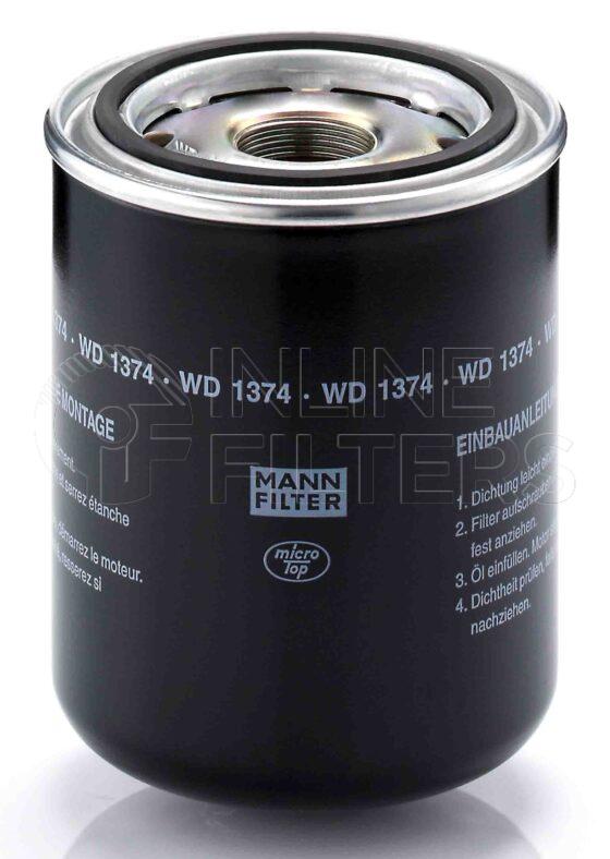 Mann WD 1374. Filter Type: Lube.