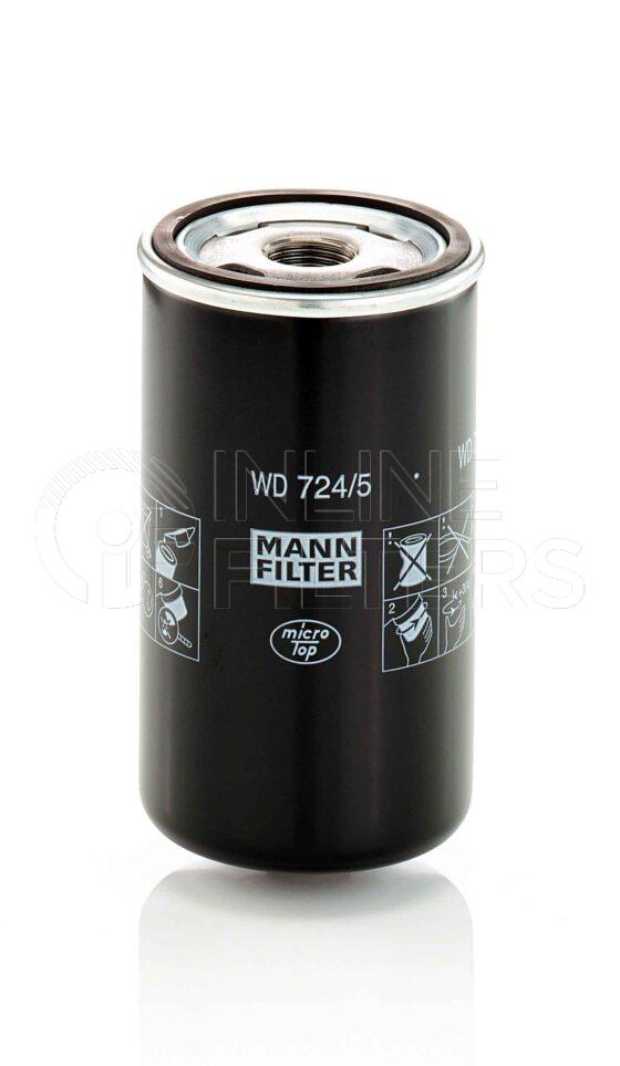 Mann WD 724/5. Filter Type: Hydraulic. Transmission.