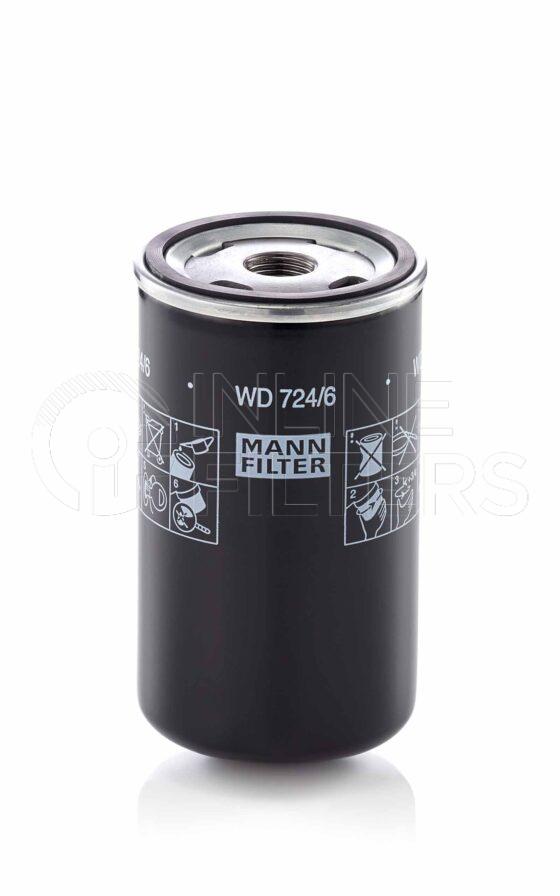 Mann WD 724/6. Filter Type: Hydraulic. Transmission.