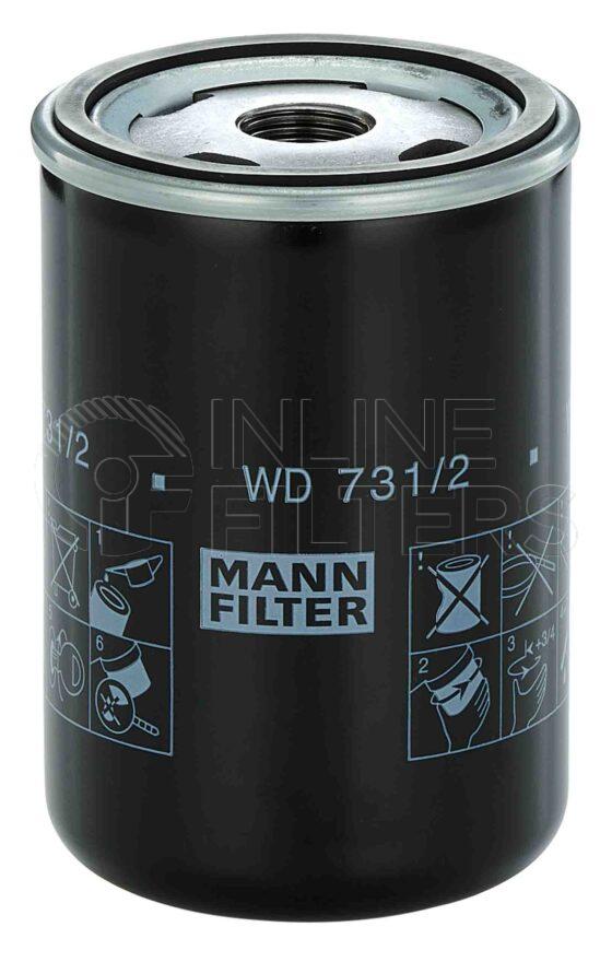 Mann WD 731/2. Filter Type: Lube.