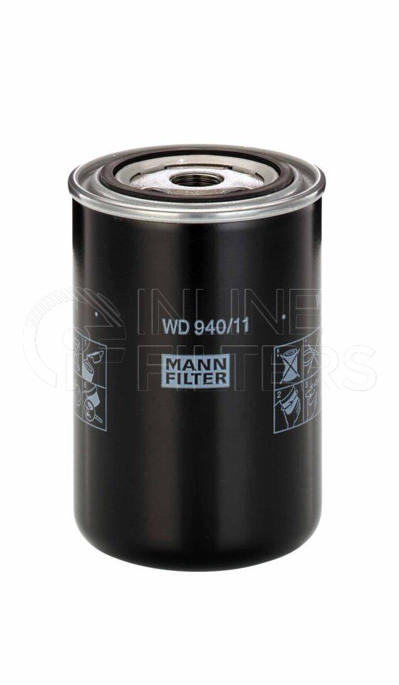 Mann WD 940/11. Filter Type: Hydraulic. Transmission.