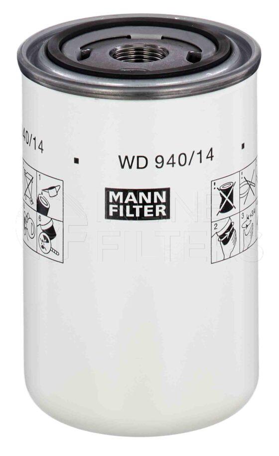 Mann WD 940/14. Filter Type: Lube.