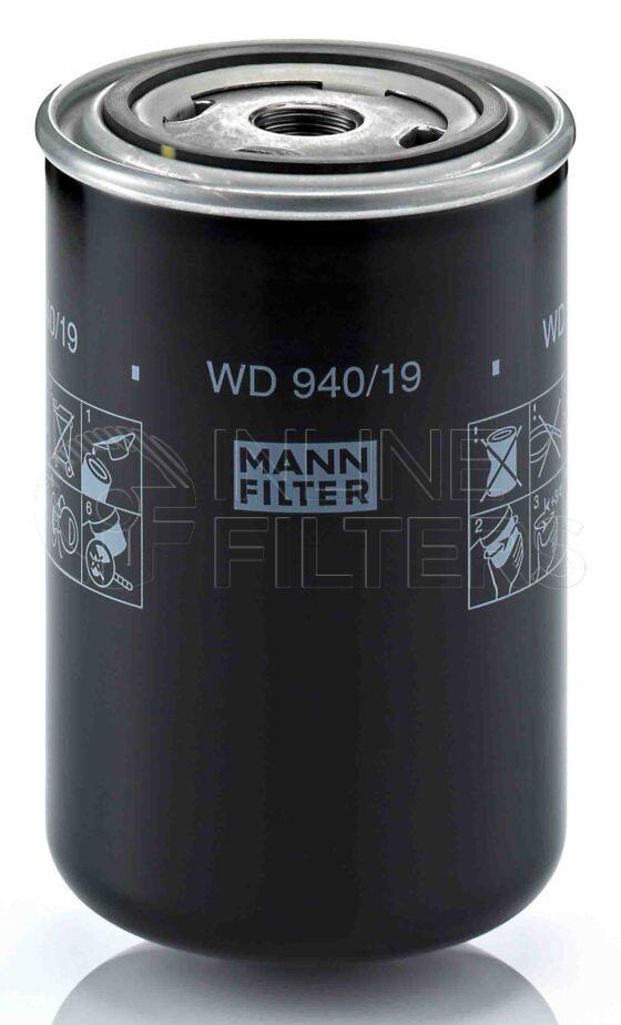 Mann WD 940/19. Filter Type: Lube.