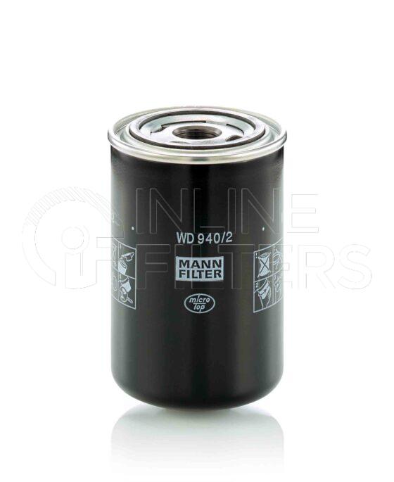 Mann WD 940/2. Filter Type: Hydraulic.