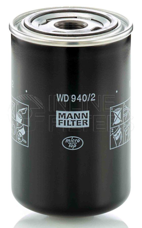 Mann WD 940/2. Filter Type: Hydraulic.