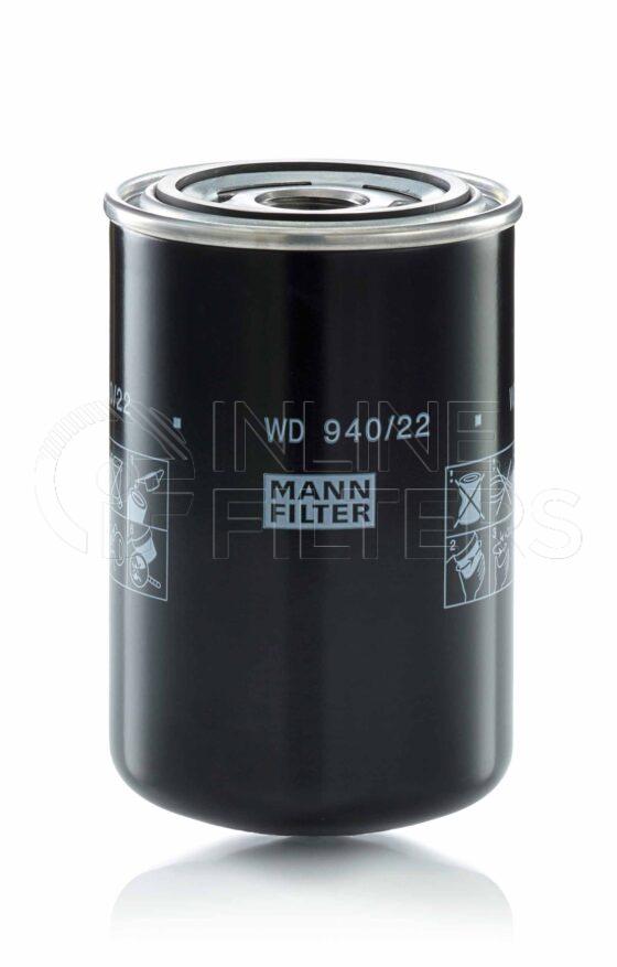 Mann WD 940/22. Filter Type: Hydraulic.