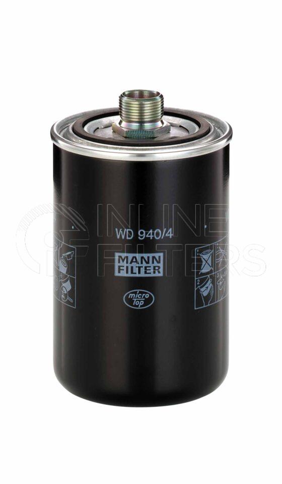 Mann WD 940/4. Filter Type: Hydraulic. Transmission.
