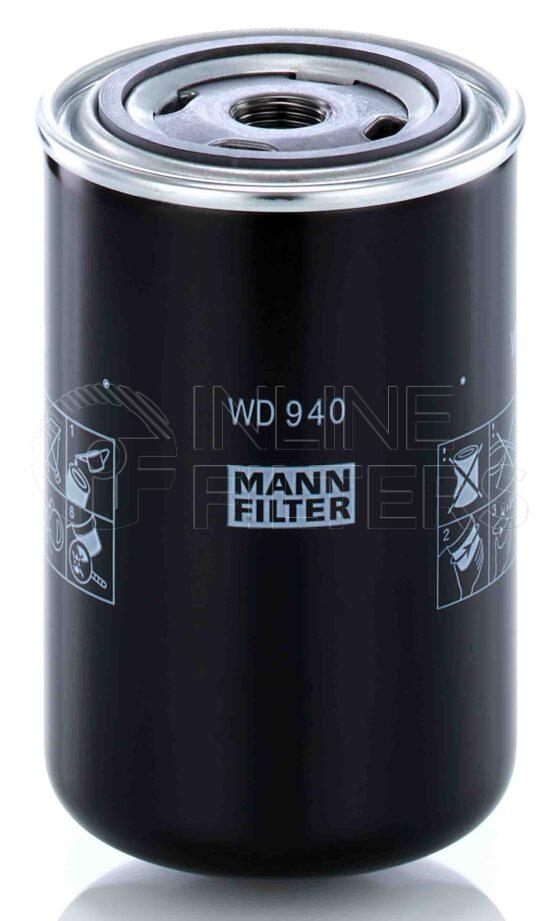 Mann WD 940. Filter Type: Hydraulic.