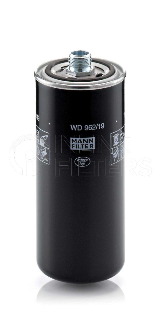 Mann WD 962/19. Filter Type: Hydraulic. Transmission.