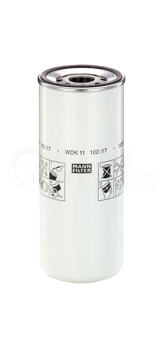 Mann WDK 11 102/17. Filter Type: Fuel.