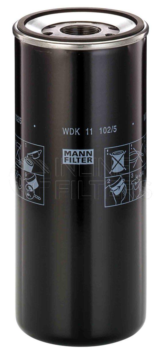 Mann WDK 11 102/5. Filter Type: Fuel.