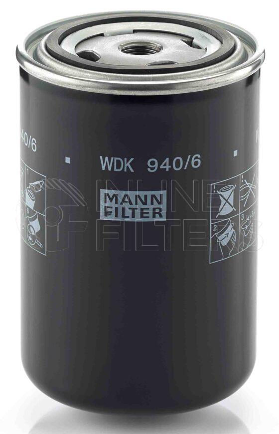 Mann WDK 940/6. Filter Type: Fuel.