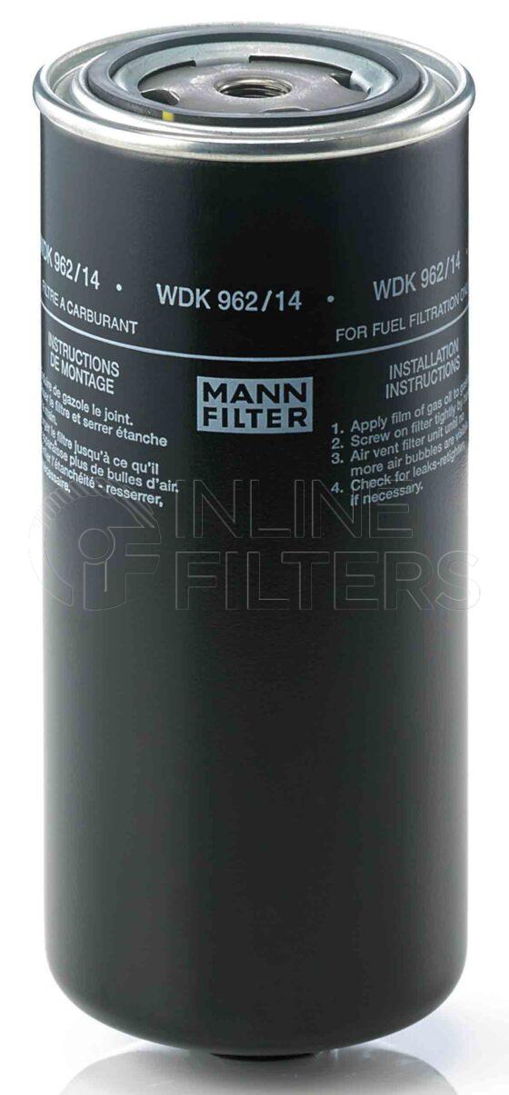 Mann WDK 962/14. Filter Type: Fuel.