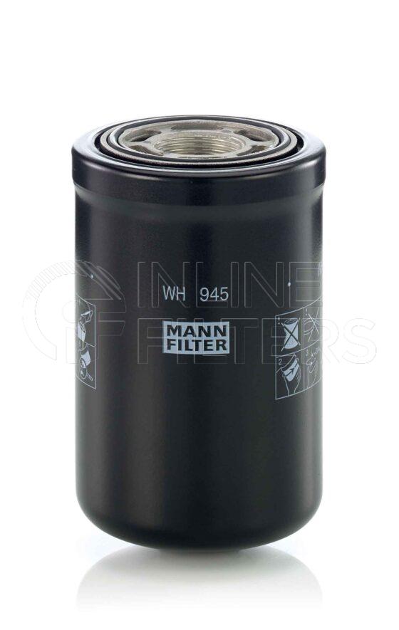 Mann WH 945. Filter Type: Hydraulic. Transmission.