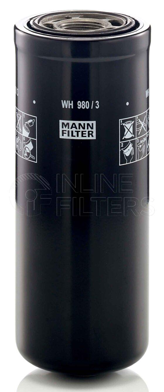 Mann WH 980/3. Filter Type: Hydraulic.