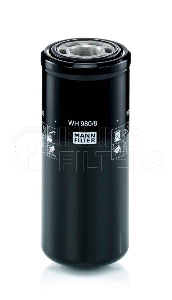 Mann WH 980/8. FILTER-Hydraulic(Brand Specific) Product – Brand Specific Mann – Spin On Product Mann filter product