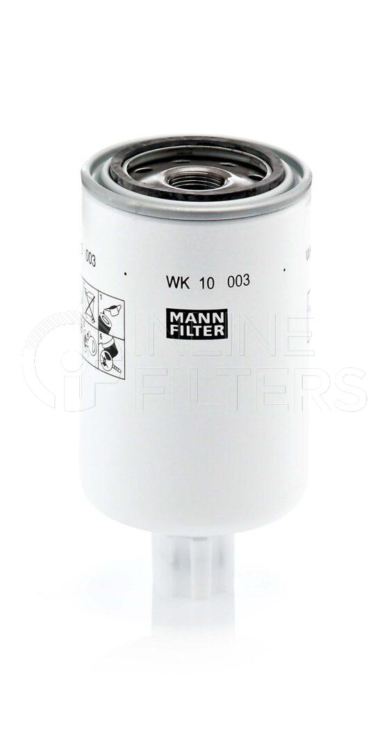 Mann WK 10003. Fuel Filter Product – Brand Specific Mann – Spin On Product Mann filter product Filter Type Fuel