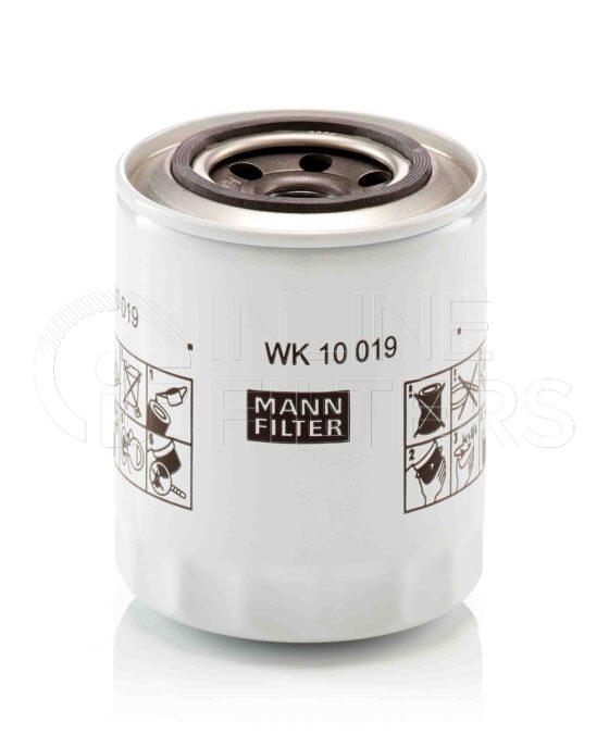 Mann WK 10 019. Fuel Filter Product – Brand Specific Mann – Spin On Product Mann filter product