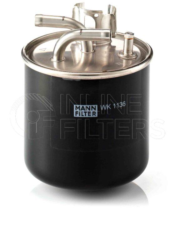 Mann WK 1136. Filter Type: Fuel.