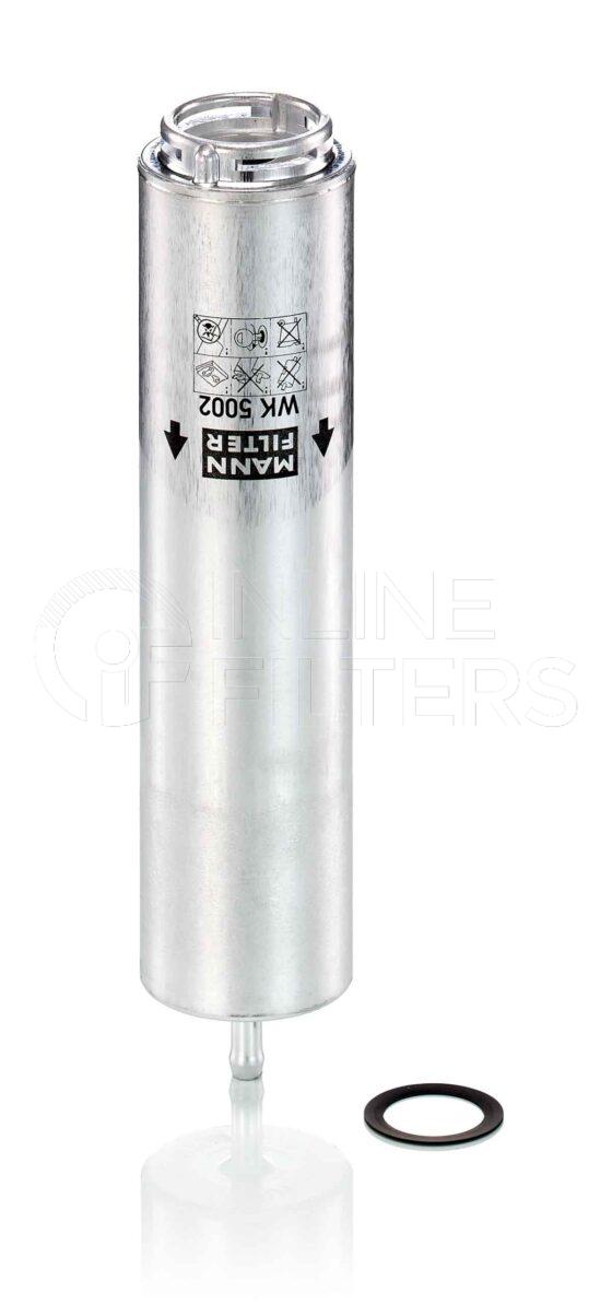 Mann WK 5002 X. Fuel Filter Product – Brand Specific Mann – In Line Product Mann filter product Filter Type Fuel