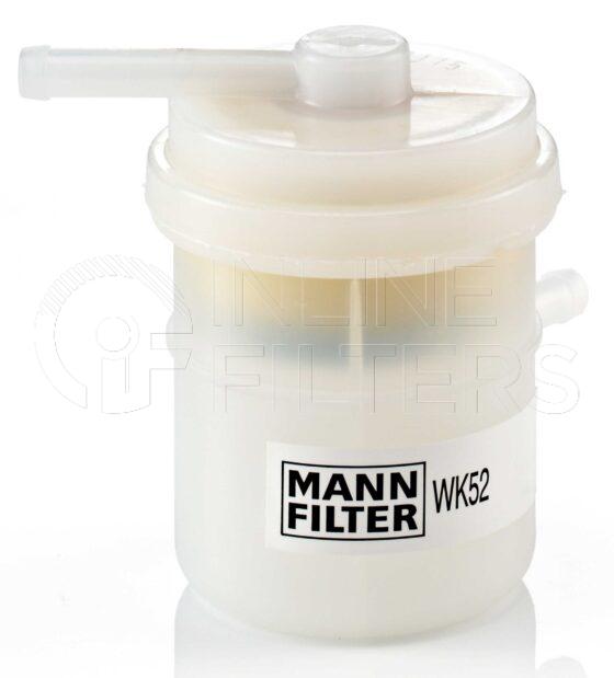 Mann WK 52. Filter Type: Fuel.