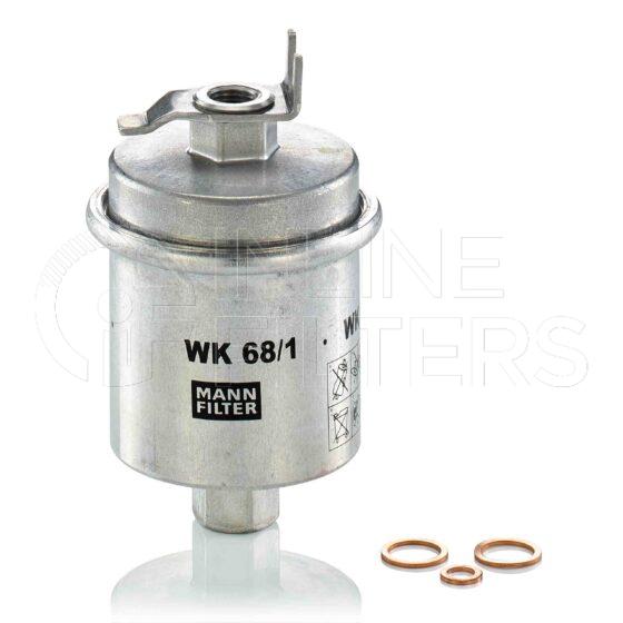Mann WK 68/1 X. Fuel Filter Product – Brand Specific Mann – Spin On Product Mann filter product