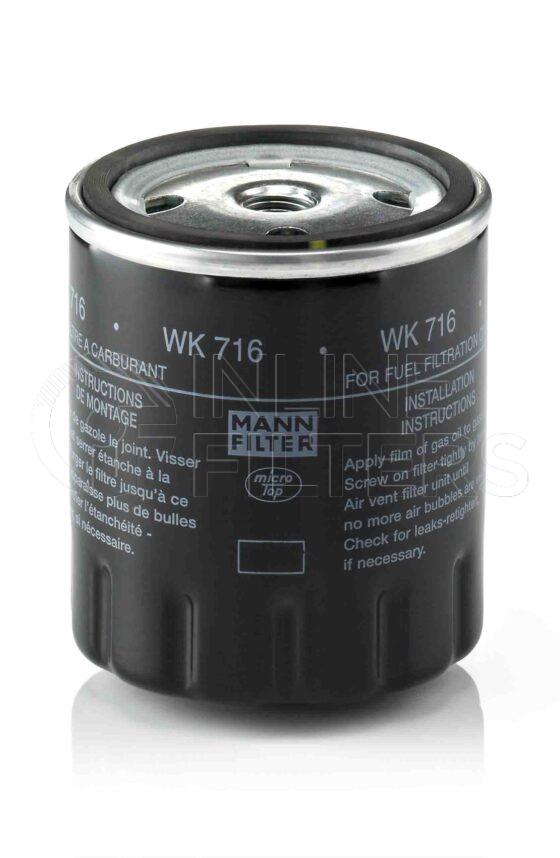 Mann WK 716. Filter Type: Fuel.