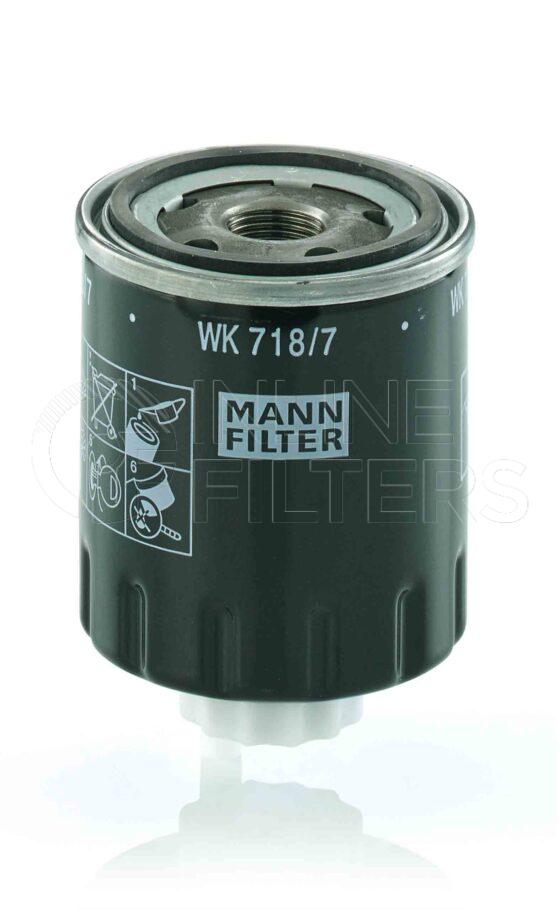 Mann WK 718/7. Filter Type: Fuel.
