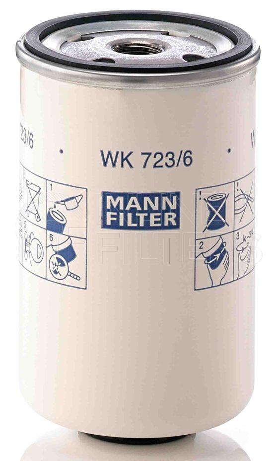 Mann WK 723/6. Filter Type: Fuel.