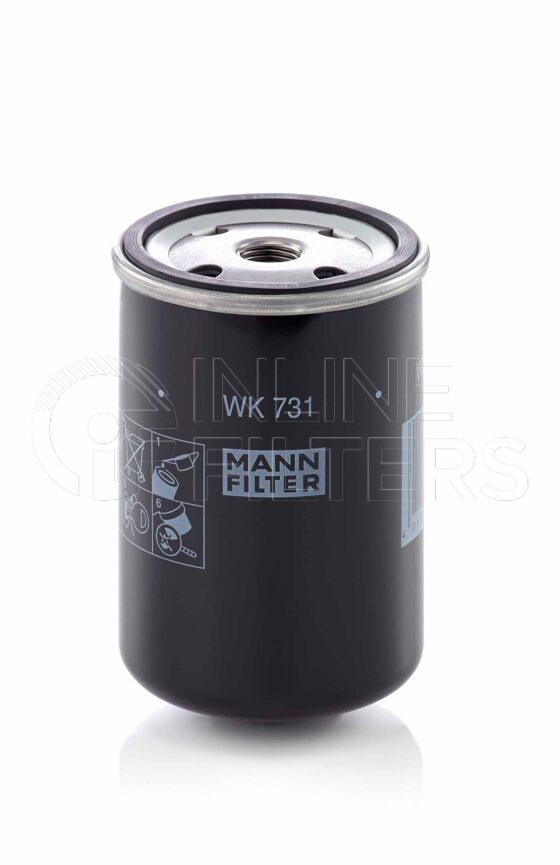 Mann WK 731. Filter Type: Fuel.