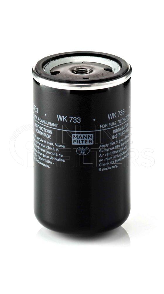 Mann WK 733. Filter Type: Fuel.