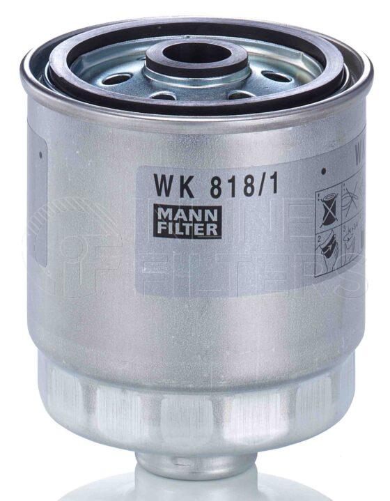 Mann WK 818/1. Filter Type: Fuel.