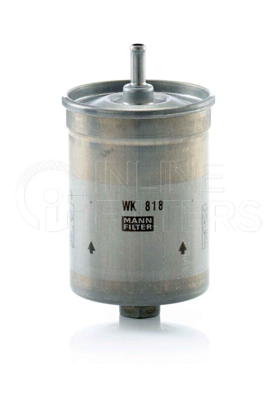Mann WK 818. Fuel Filter Product – Brand Specific Mann – In Line Product Mann filter product