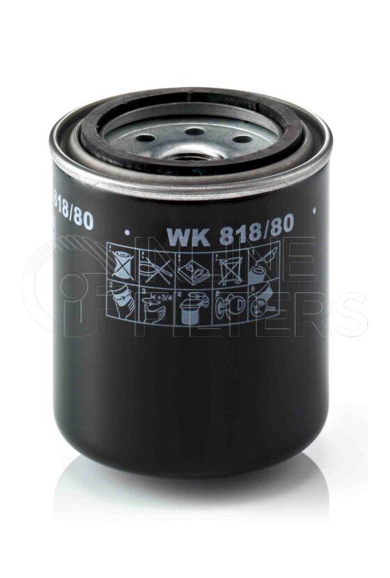 Mann WK 818/80. Filter Type: Fuel.