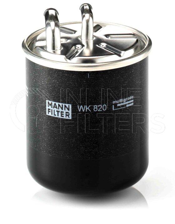 Mann WK 820. Filter Type: Fuel.