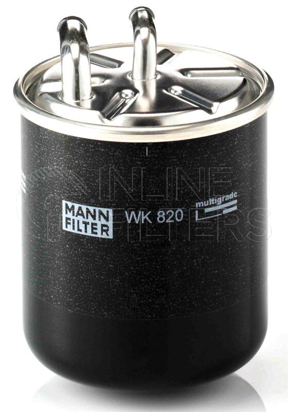 Mann WK 820. Filter Type: Fuel.